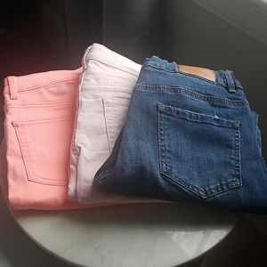 Set of three girls size 12 jeans